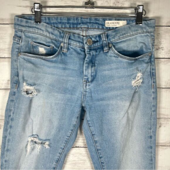 BLANK NYC Skinny Classique Cotton Spandex Distressed Destroyed Lowrise Jeans 27 - Picture 3 of 5